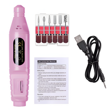 Load image into Gallery viewer, 6-in-1 Electric Nail Drill Kit with Portable Manicure and Polishing Tools
