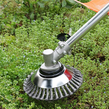 Load image into Gallery viewer, Heavy-Duty 6 and 8 Inch Steel Wire Rotary Brush Cutter Head for String Trimmers
