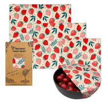 Load image into Gallery viewer, Organic Reusable Bees Wax Food Wrap Set
