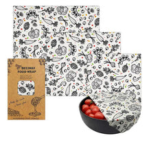 Load image into Gallery viewer, Organic Reusable Bees Wax Food Wrap Set
