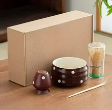Load image into Gallery viewer, Handmade Bamboo Matcha Tea Set with Whisk Holder Spoon Bowl and Cup
