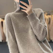 Load image into Gallery viewer, Women's Cashmere Sweater Turtleneck
