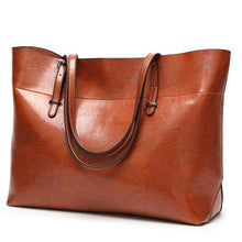 Load image into Gallery viewer, Large Capacity PU Leather Tote Handbag for Women
