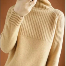 Load image into Gallery viewer, Women's Cashmere Sweater Turtleneck

