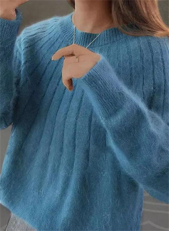 Soft Cashmere Knitted Sweater for Women - Warm and Luxury