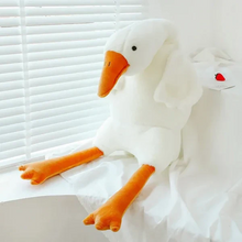 Load image into Gallery viewer, Big White Goose Throw Pillow Duck Sleeping Plush Toy Big Goose Doll Stuffed Toy
