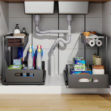 Load image into Gallery viewer, 2 Tier Slide Out Under Sink Organizer
