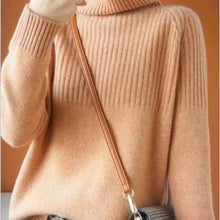 Load image into Gallery viewer, Women's Cashmere Sweater Turtleneck
