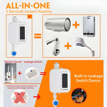 Load image into Gallery viewer, Portable Water Heater | Tankless Hot Water Heater Electric 3500W | Temperature Control Knob
