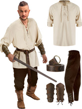 Load image into Gallery viewer, Official 4 Pcs Men's Pirate Costume
