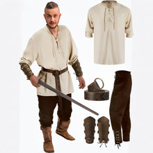 Load image into Gallery viewer, Official 4 Pcs Mens Pirate Costume
