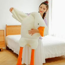 Load image into Gallery viewer, Big White Goose Throw Pillow Duck Sleeping Plush Toy Big Goose Doll Stuffed Toy
