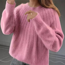Load image into Gallery viewer, Soft Cashmere Knitted Sweater for Women, Warm and Luxury
