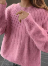 Load image into Gallery viewer, Soft Cashmere Knitted Sweater for Women - Warm and Luxury
