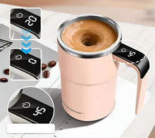 Load image into Gallery viewer, Rechargeable Self-Stirring Coffee Mug – Portable Electric Stainless Steel Mixer with Magnetic Rotation for Effortless Brewing
