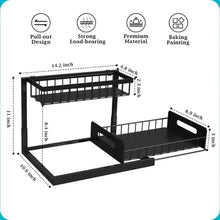 Load image into Gallery viewer, 2 Tier Slide Out Under Sink Organizer
