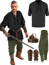 Load image into Gallery viewer, Official 4 Pcs Men's Pirate Costume
