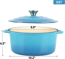 Load image into Gallery viewer, Enameled Cast Iron Dutch Oven Pot
