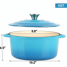 Load image into Gallery viewer, Enameled Cast Iron Dutch Oven Pot
