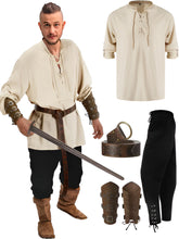 Load image into Gallery viewer, Official 4 Pcs Men's Pirate Costume
