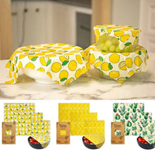 Load image into Gallery viewer, Organic Reusable Bees Wax Food Wrap Set
