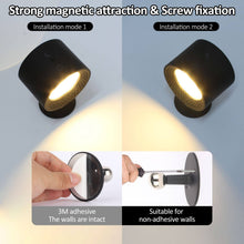 Load image into Gallery viewer, LED Wall Lamp - Rechargeable, Magnetic &amp; Dual-Sided Lighting for Indoor Use
