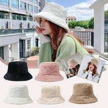 Load image into Gallery viewer, Plush Winter Bucket Hat for Women
