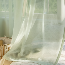 Load image into Gallery viewer, Japanese Mint Green Sheer Curtains for Living Room and Bedroom
