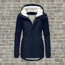 Load image into Gallery viewer, Pleated Cotton Coat With Hood
