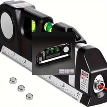 Load image into Gallery viewer, Multipurpose Laser Level Tool with Cross Line Projection and 8-Foot Tape Measure
