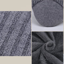 Load image into Gallery viewer, Kids Winter Knitted Hat and Scarf Set with Plush Lining
