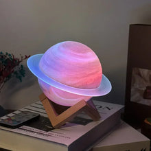 Load image into Gallery viewer, Galaxy Saturn Bluetooth Speaker with Night Light

