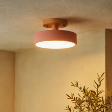 Load image into Gallery viewer, Modern LED Round Ceiling Light, Sleek Minimal Semi-Flush Mount
