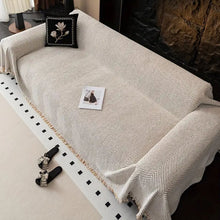 Load image into Gallery viewer, Stripe Herringbone Couch Cover, Non Slip Water Resistant Furniture Protector
