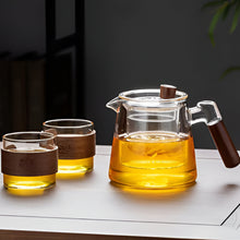 Load image into Gallery viewer, Elegant 20 oz Glass Teapot and Teacup Set for Home Tea and Coffee
