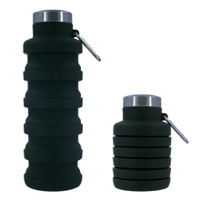 Load image into Gallery viewer, Collapsible Silicone Water Bottle - Portable Folding Travel and Sports Bottle Cup
