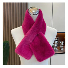 Load image into Gallery viewer, Plush Winter Hat and Scarf Set for Women
