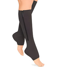 Load image into Gallery viewer, Zippered Compression Socks Support Stockings 20-30 mmHg
