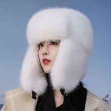 Load image into Gallery viewer, Plush Faux Fur Earflap Hat

