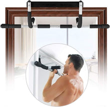 Load image into Gallery viewer, Premium Doorway Pull Up Bar | Multi-Grip, Heavy-Duty Steel Construction, 440 lbs Capacity
