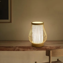 Load image into Gallery viewer, Zen-Inspired Bamboo Table Lamp for Bedroom and Living Room
