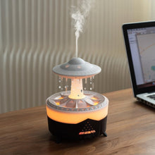 Load image into Gallery viewer, Mushroom Humidifier with Raining Cloud Lamp Aromatherapy - Colorful Raindrop Light Essential Oil Diffuser
