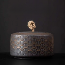 Load image into Gallery viewer, Ceramic Tea Caddy Airtight Storage Jar for Tea Coffee or Candy
