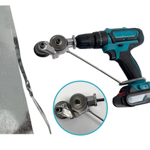 Load image into Gallery viewer, Electric Drill Sheet Metal Cutter Nibbler Attachment for Clean Plate Cutting
