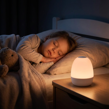 Load image into Gallery viewer, Egg Shaped Silicone Night Light with Touch Controls and Adjustable Brightness
