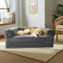Load image into Gallery viewer, Human Size Giant Dog Bed with Plush Orthopedic Cushion
