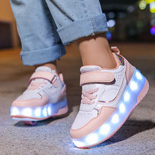Load image into Gallery viewer, GlowRiders Roller Sneakers with LED Lights for Kids
