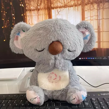 Load image into Gallery viewer, Anxiety Relief Koala Plush Toy with Music, Lights and Rhythmic Breathing Motion
