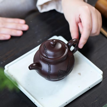 Load image into Gallery viewer, Yixing Handmade Purple Clay Teapot for Traditional Gongfu Tea Brewing
