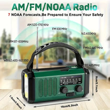 Load image into Gallery viewer, EcoPower Radiator Emergency Radio with Flashlight and USB Charger
